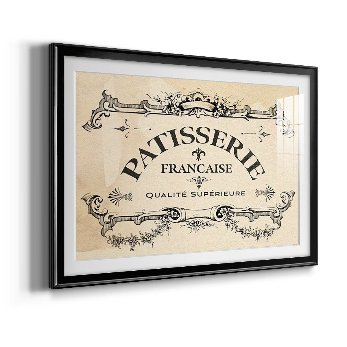 Antique French Label I - Modern Framed Art Print