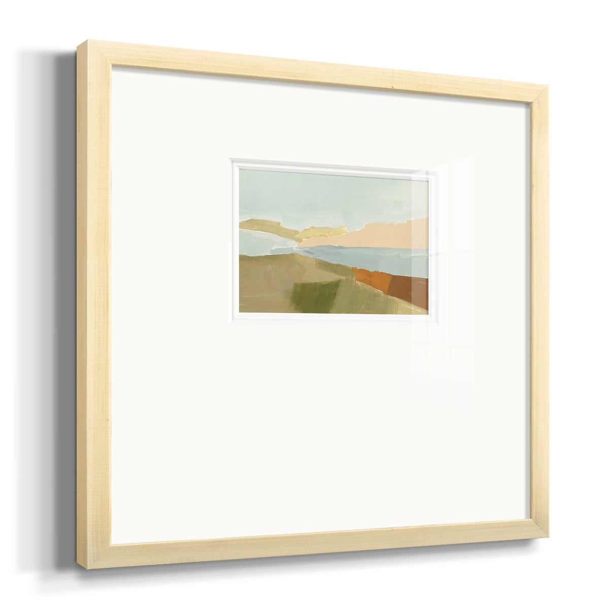 Stacked Landscape III Premium Framed Print Double Matboard