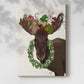 Christmas Moose and Christmas Gifts - Gallery Wrapped Canvas