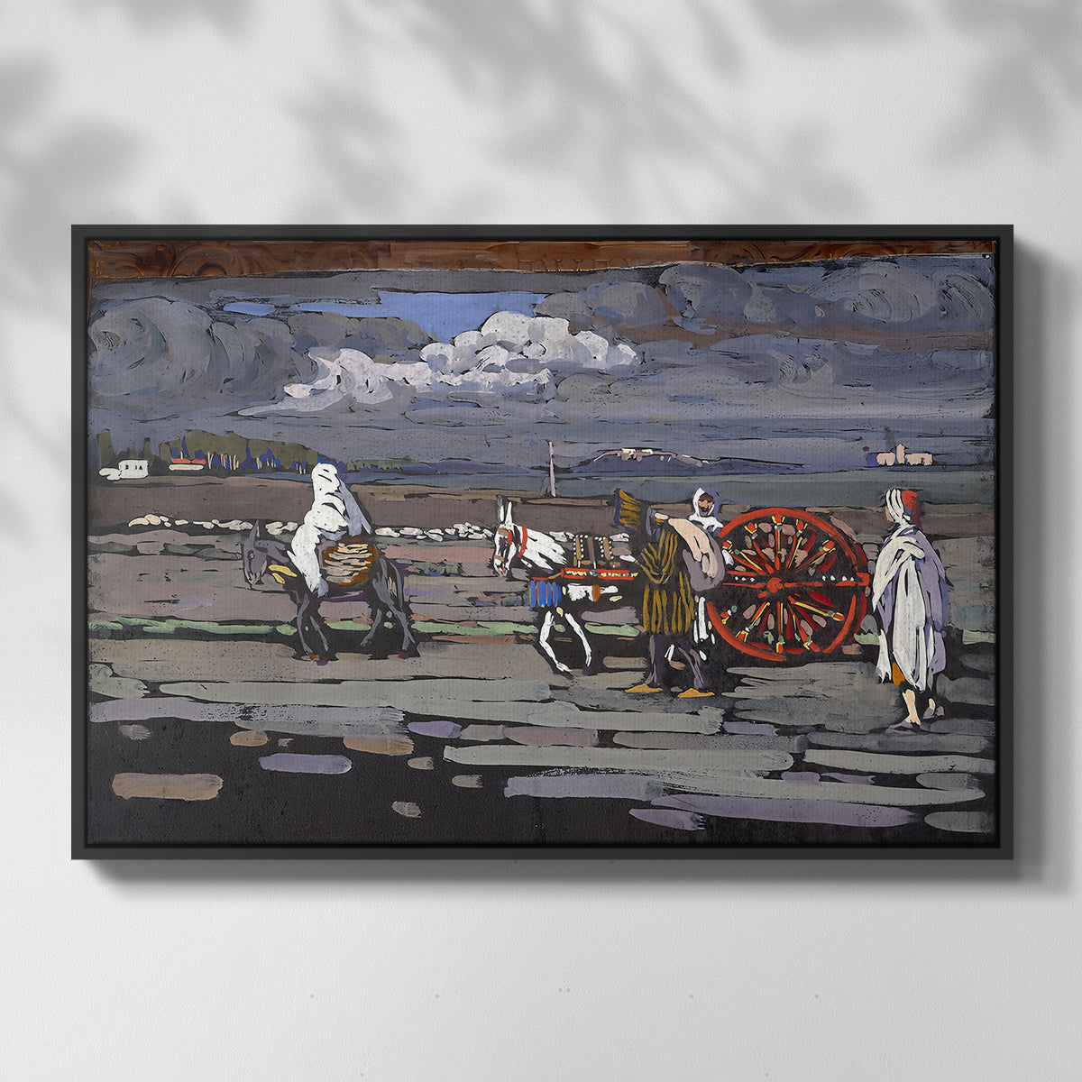 Country Road (Landstrasse), 1905 - Floater Framed Canvas Print