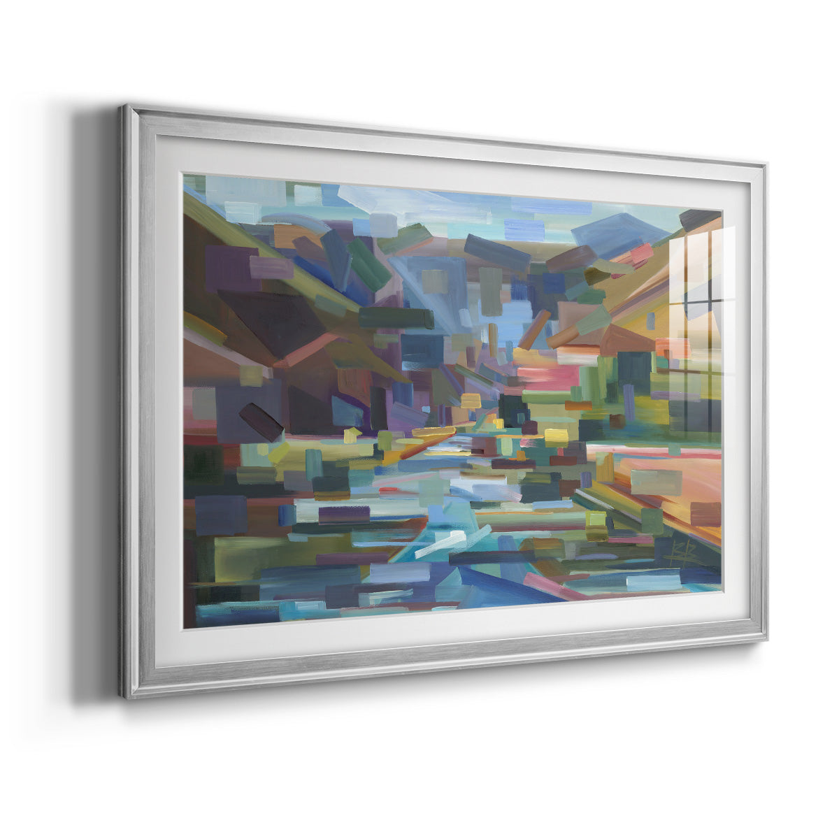 Pieces of Yakima Canyon - Modern Framed Art Print