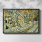 The Large Plane Trees (Road Menders at Saint-Rémy), 1889 - Floater Framed Canvas Print