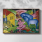 The Dream, 1912 - Floater Framed Canvas Print