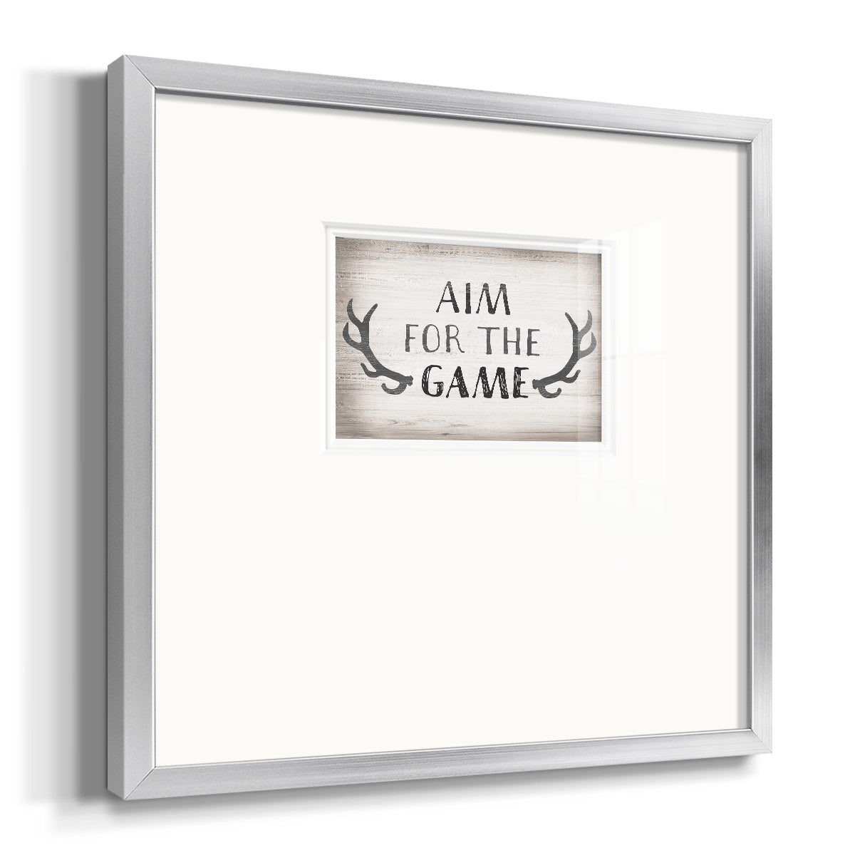 Aim Game Premium Framed Print Double Matboard