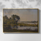 Landscape with a River, 1892 - Floater Framed Canvas Print