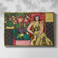 Seated Woman with a Vase of Amaryllis, 1941 - Floater Framed Canvas Print