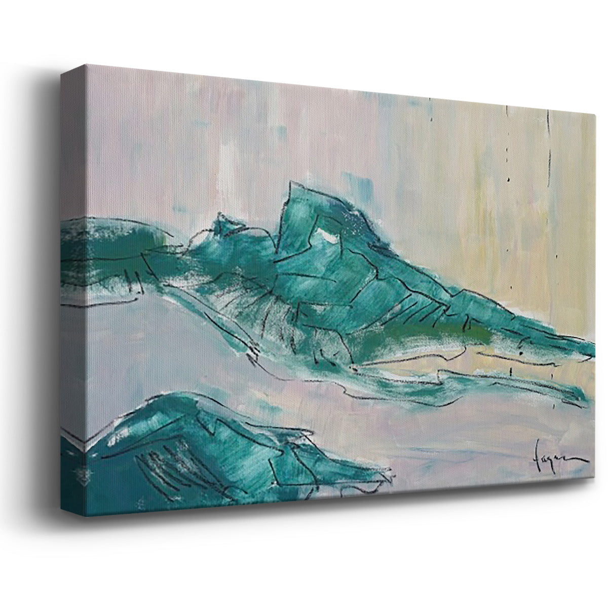 No tears for the Mountain Premium Gallery Wrapped Canvas - Ready to Hang