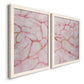 Rose Marble I - Premium Framed Canvas 2 Piece Set - Ready to Hang