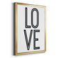 Bold Love II - Modern Framed Canvas Print