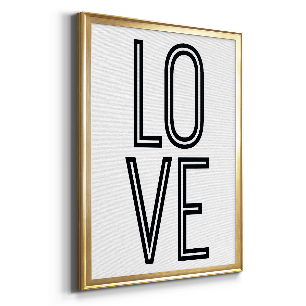 Bold Love II - Modern Framed Canvas Print