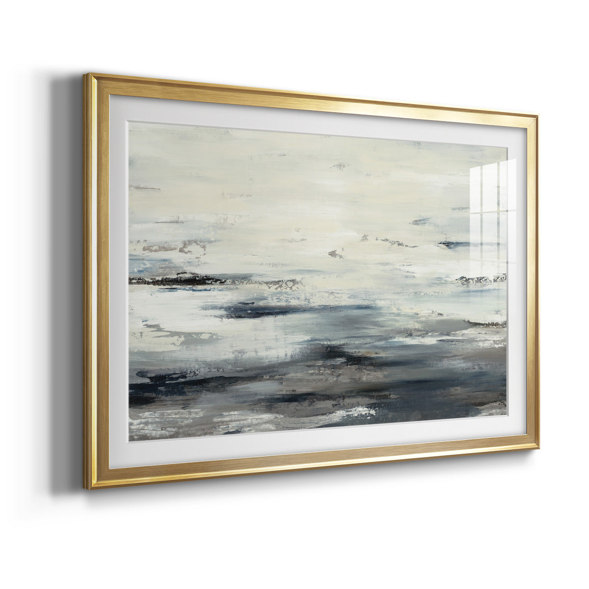 On The Stormy Seas - Modern Framed Art Print