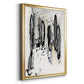 Grey Scribbles I - Modern Framed Canvas Print