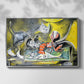 Still Life with Cat and Lobster, 1962 - Floater Framed Canvas Print