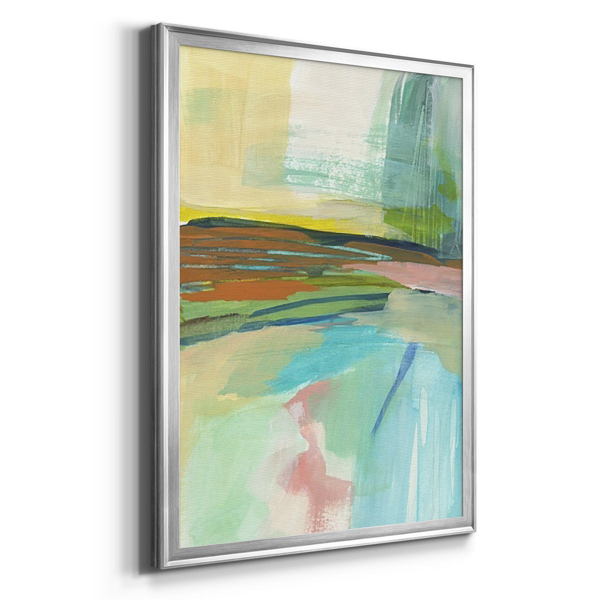 Radiant Horizon IV - Modern Framed Canvas Print