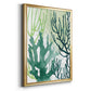 Textured Coral I - Modern Framed Canvas Print