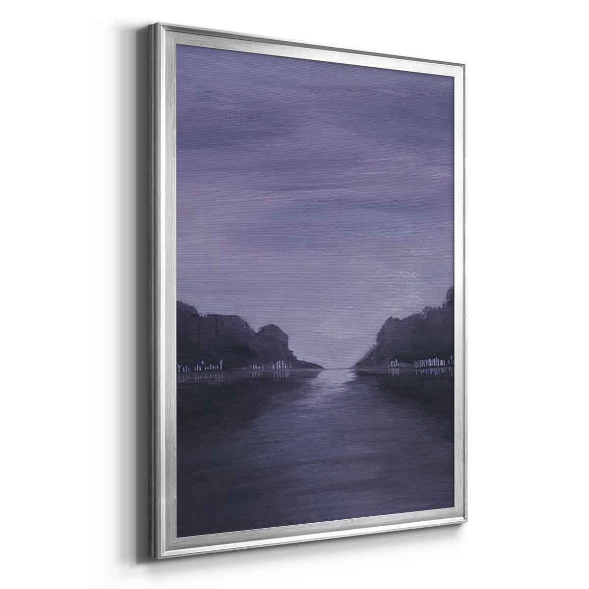 Amethyst Moonlight I - Modern Framed Canvas Print