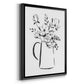 Sketchy Bouquet I - Modern Framed Canvas Print