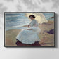 Clotilde on the Beach, 1904 - Floater Framed Canvas Print