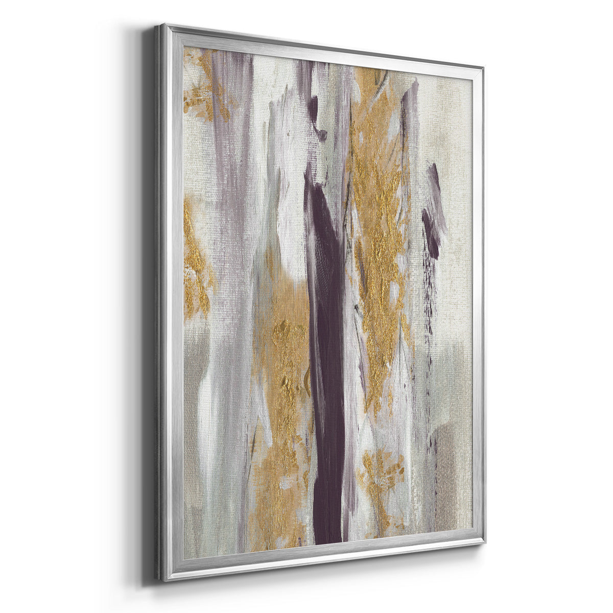 Tumultuous Amethyst II - Modern Framed Canvas Print