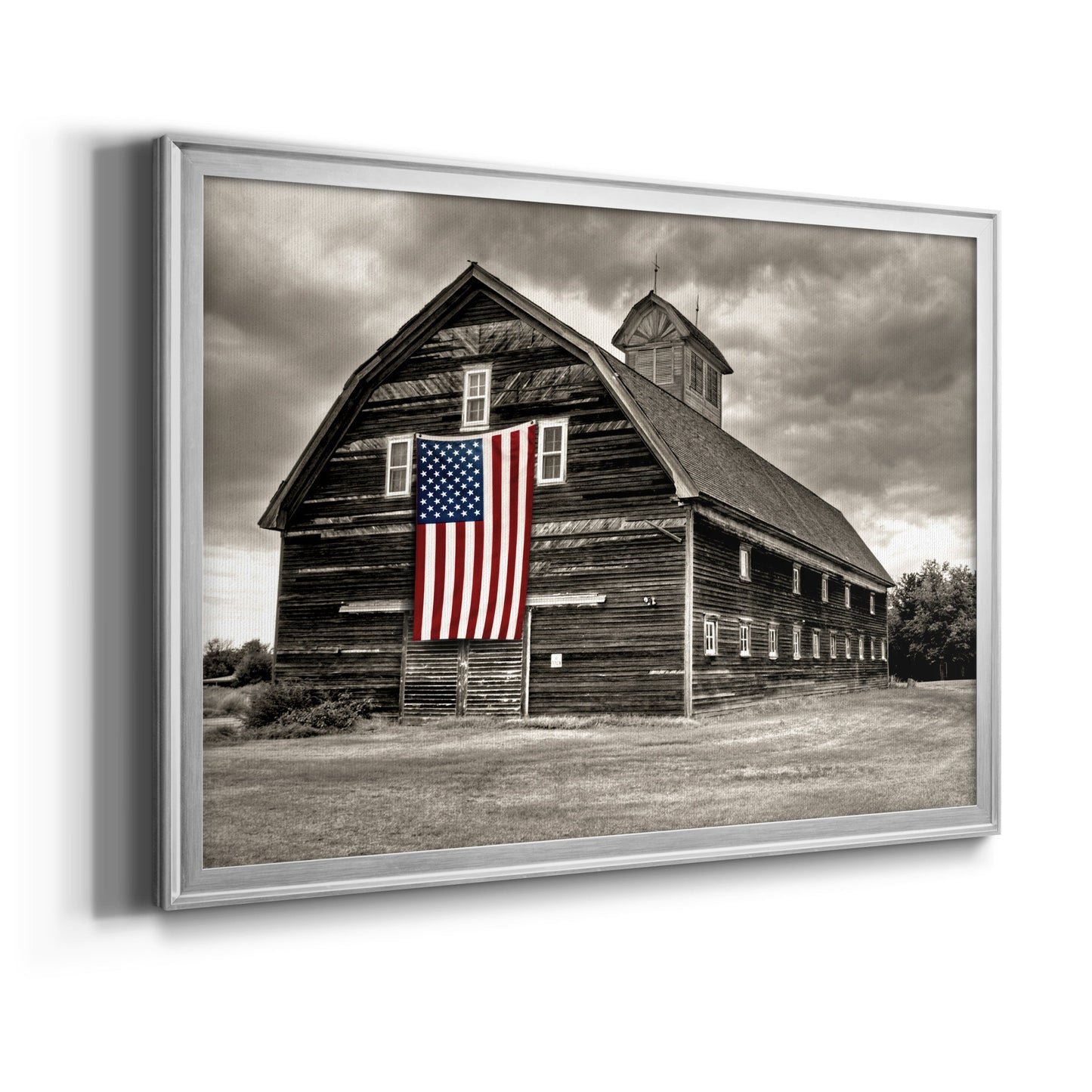 Modern Barn III - Modern Framed Canvas Print