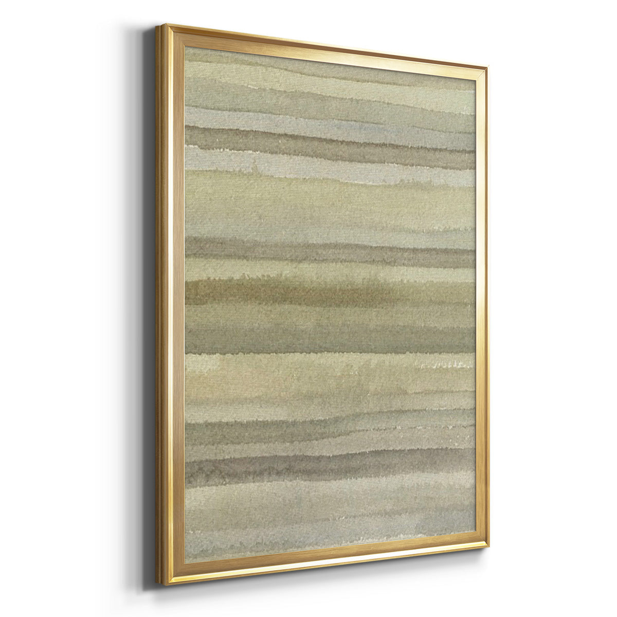 Lines in Neutral I - Modern Framed Canvas Print