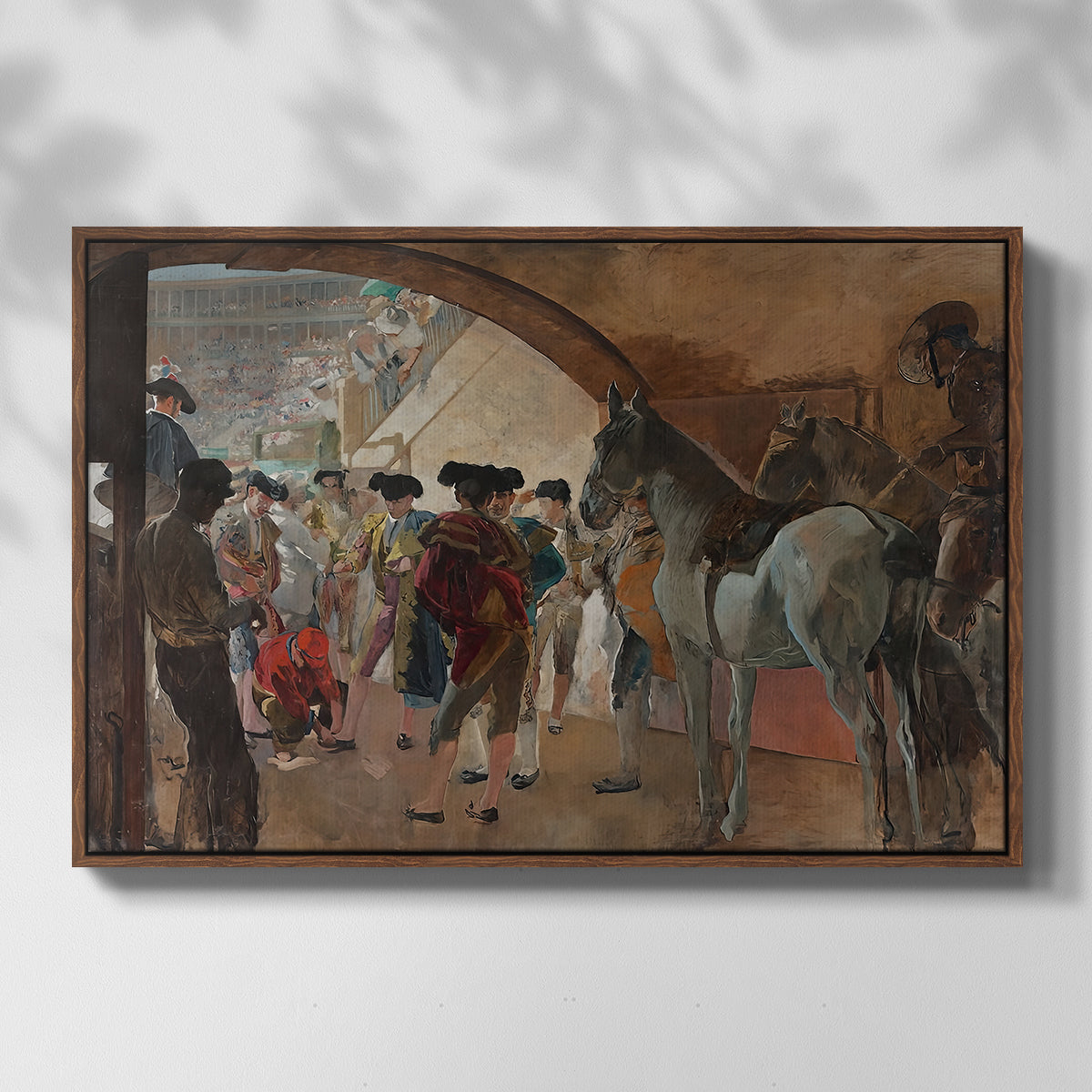 Before the Bullfight (Antes de la corrida), c. 1900 - Floater Framed Canvas Print