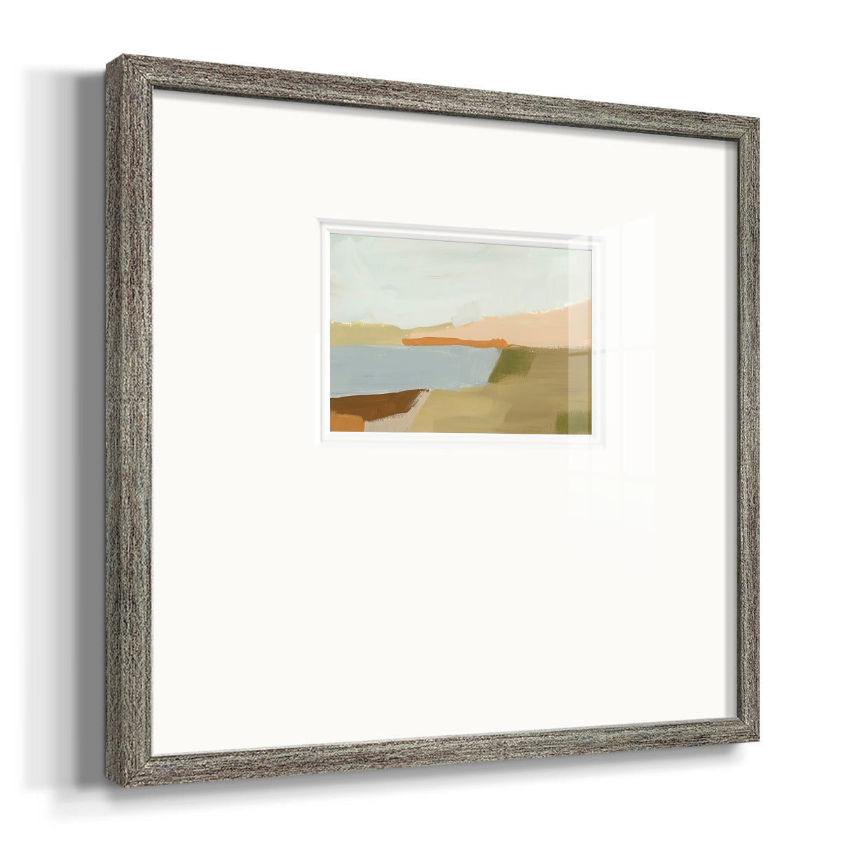 Stacked Landscape I Premium Framed Print Double Matboard