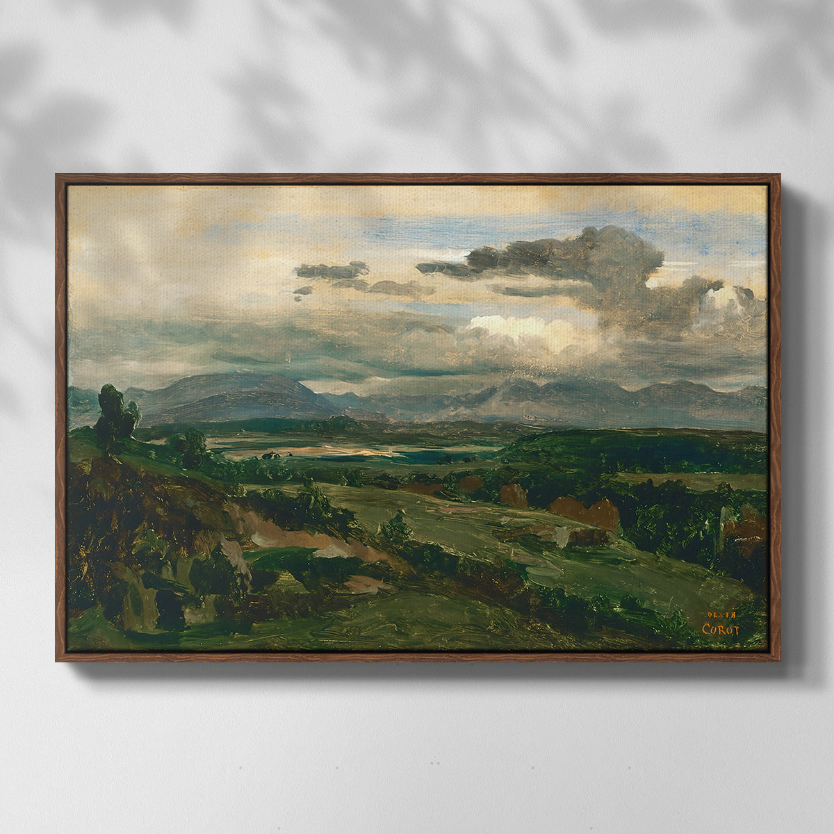 Civita Castellana, c. 1860s - Floater Framed Canvas Print