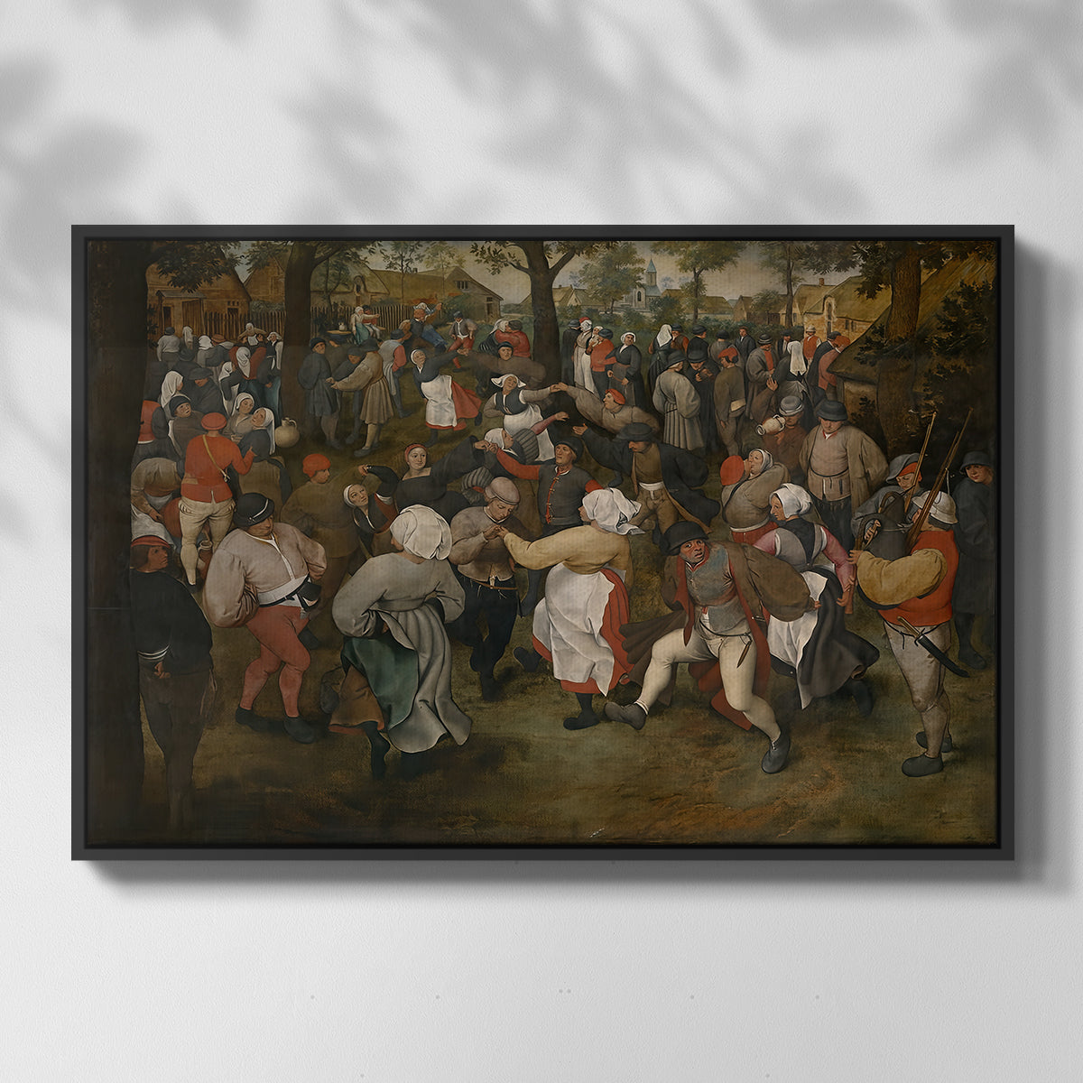 The Wedding Dance, c. 1566 - Floater Framed Canvas Print