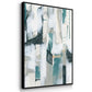 Sea Cavern Strata I - Framed Premium Gallery Wrapped Canvas L Frame 3 Piece Set - Ready to Hang