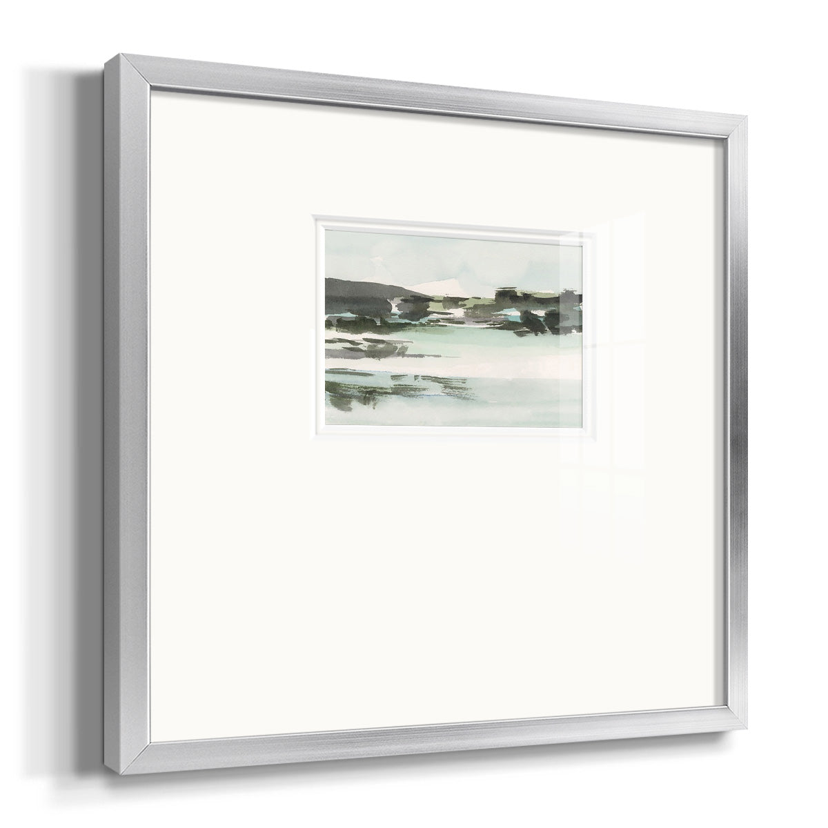 Turquoise Marsh II Premium Framed Print Double Matboard