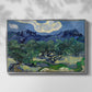Olive Trees with the Alpilles in the Background, 1889 - Floater Framed Canvas Print