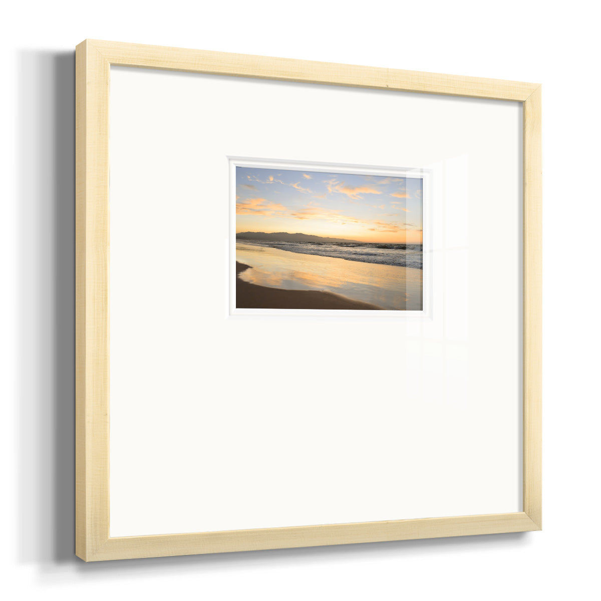 Peaceful Shore Premium Framed Print Double Matboard