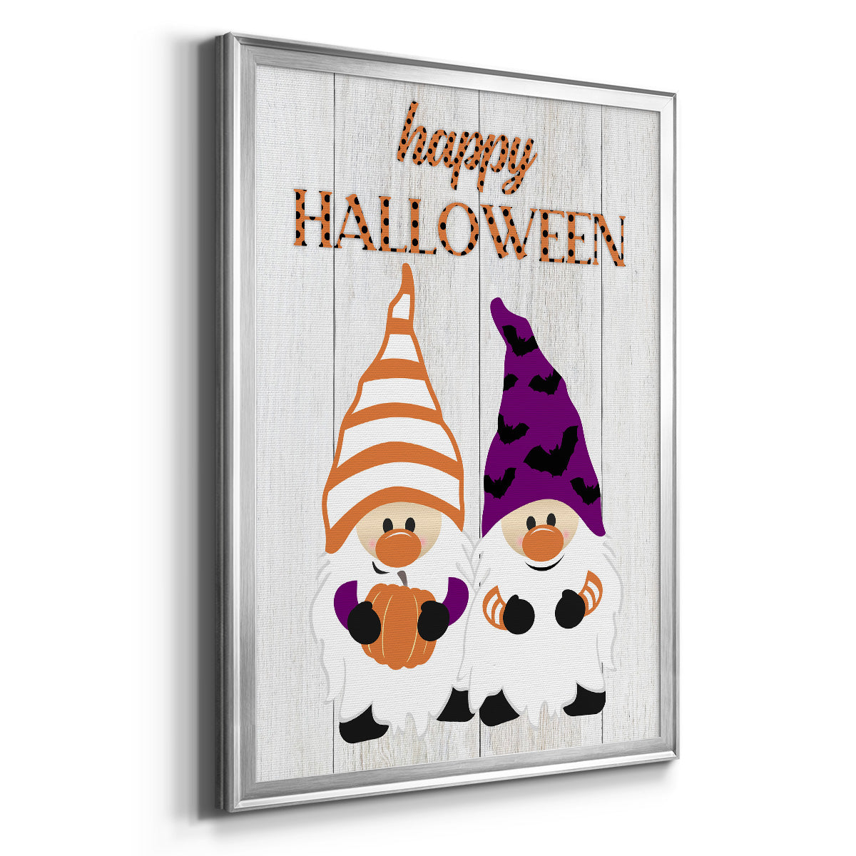 Halloween Gnomes - Modern Framed Canvas Print