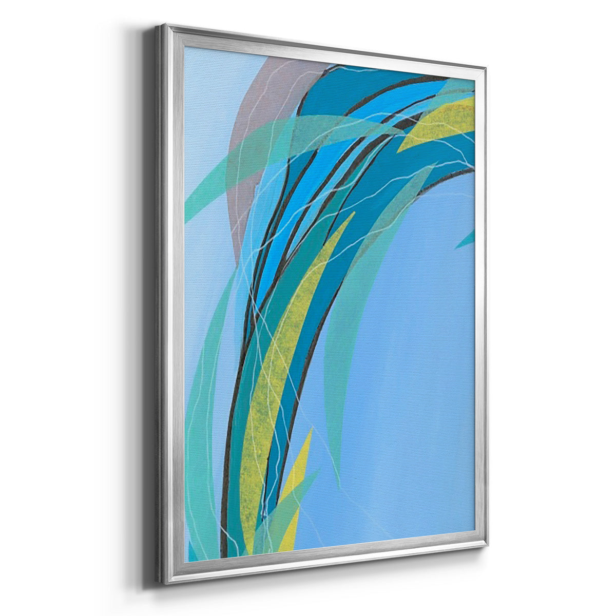 Circulating Flow III - Modern Framed Canvas Print