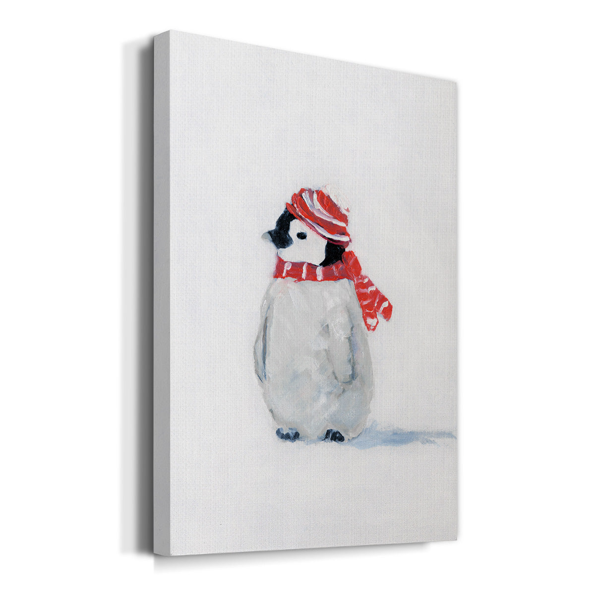 Penguin Play II Premium Gallery Wrapped Canvas - Ready to Hang