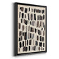 Chalk and Flint III - Modern Framed Canvas Print
