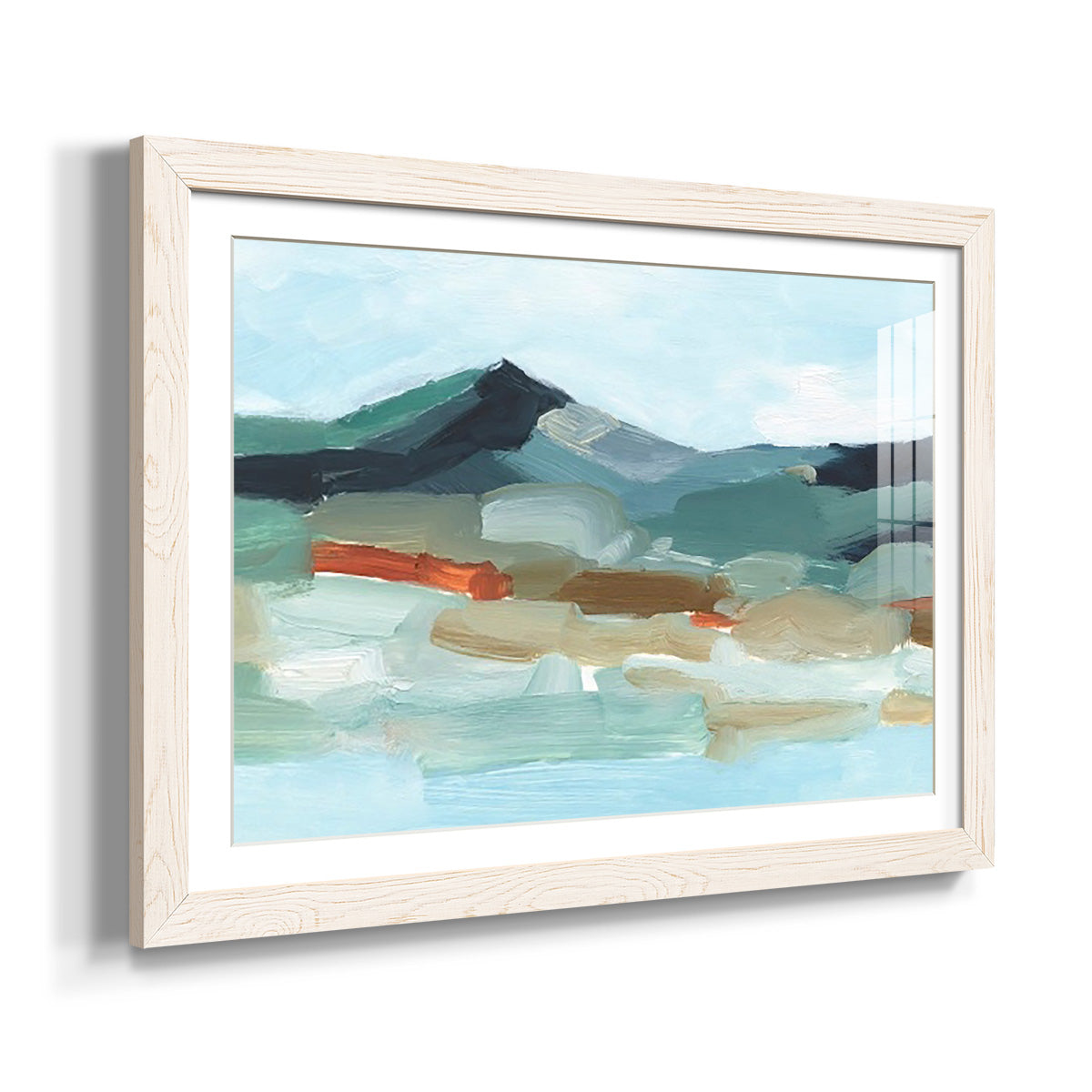 Autumn Mountains I - Barnwood Framed Art Print