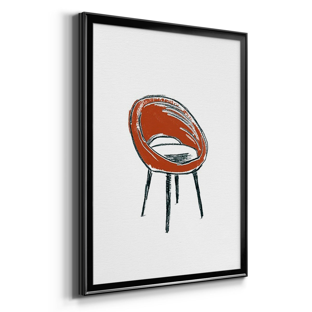 Take a Seat V - Modern Framed Canvas Print