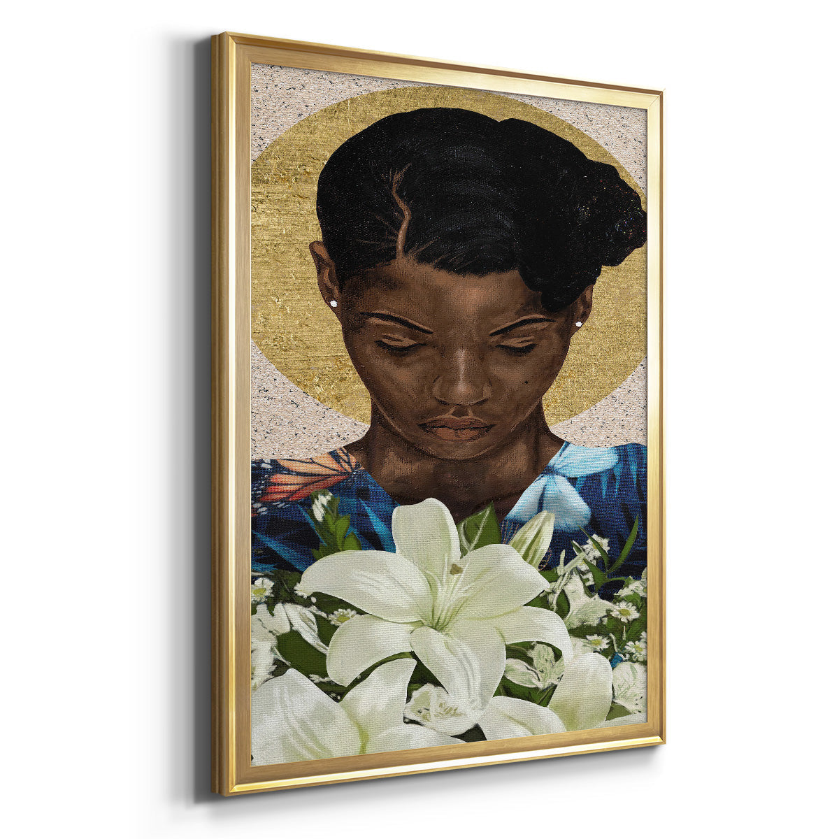 Meditation II - Modern Framed Canvas Print