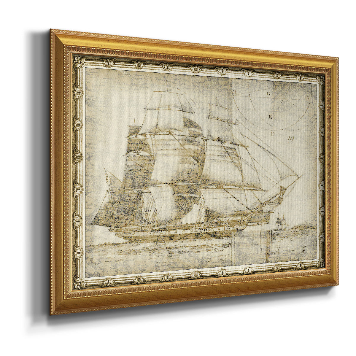 Ghost Ship I Premium Framed Canvas- Ready to Hang