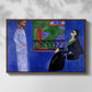 The Conversation, c. 1908-1912 - Floater Framed Canvas Print