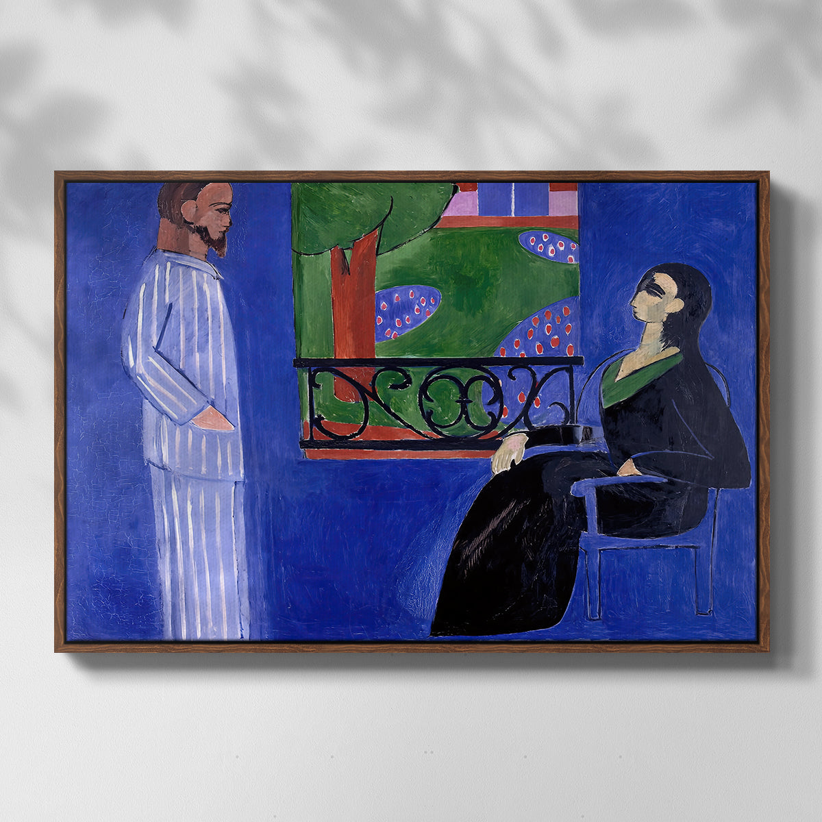 The Conversation, c. 1908-1912 - Floater Framed Canvas Print