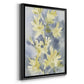 Forsythia Blooms I - Modern Framed Canvas Print