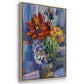 Modern Bouquet - Floater Framed Canvas Print