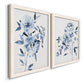 Inky Chickory Botanical I - Barnwood Framed Canvas Set