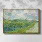 Green Wheat Field, Auvers, 1890 - Floater Framed Canvas Print