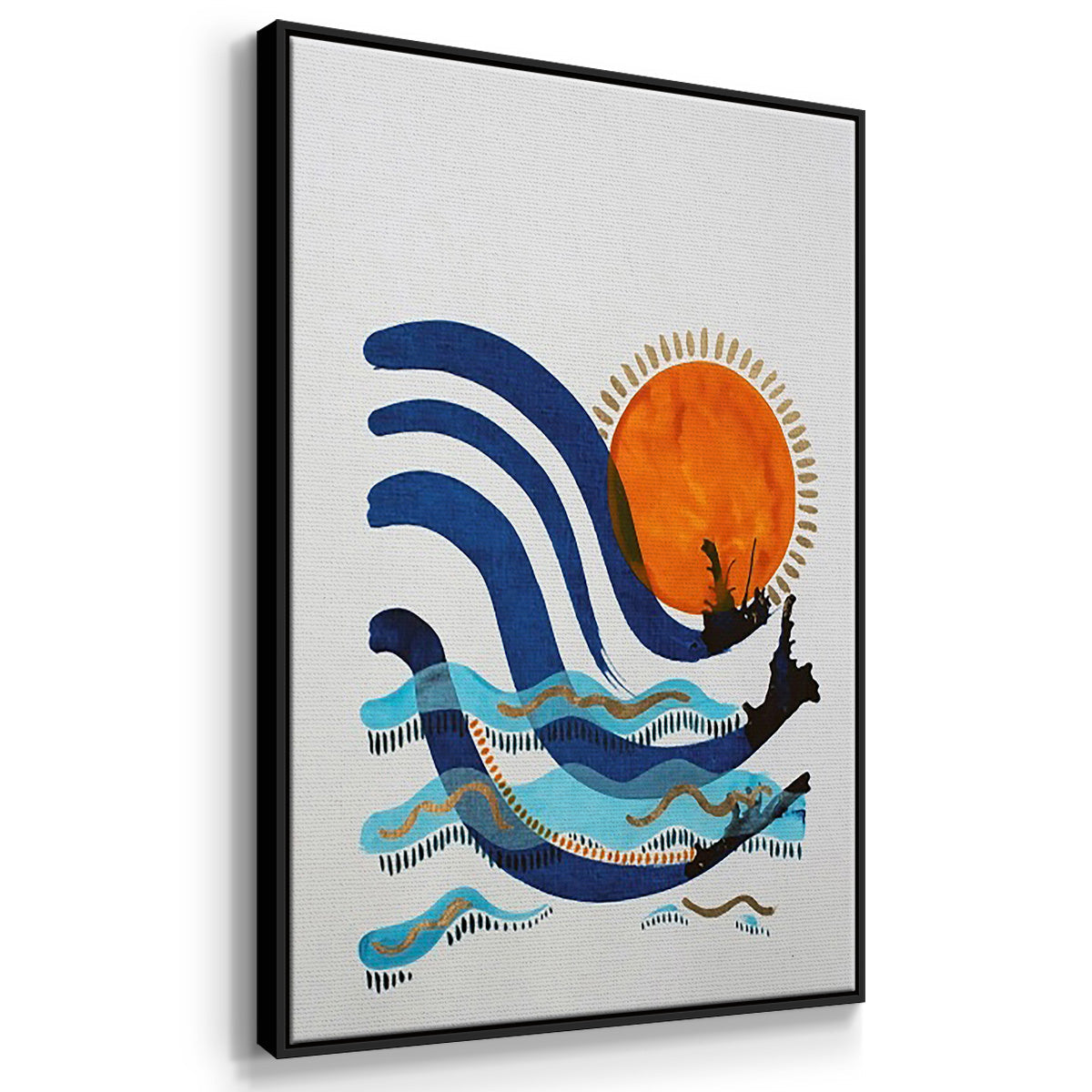 Walking Barefoot in the Grass - Floater Framed Canvas Set