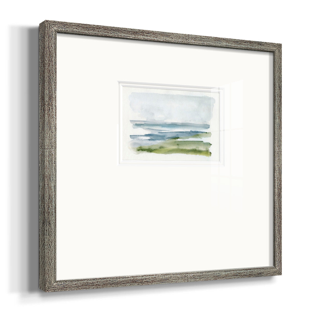 Coastline Splash I Premium Framed Print Double Matboard