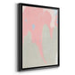 Blushing Abstract IV - Modern Framed Canvas Print